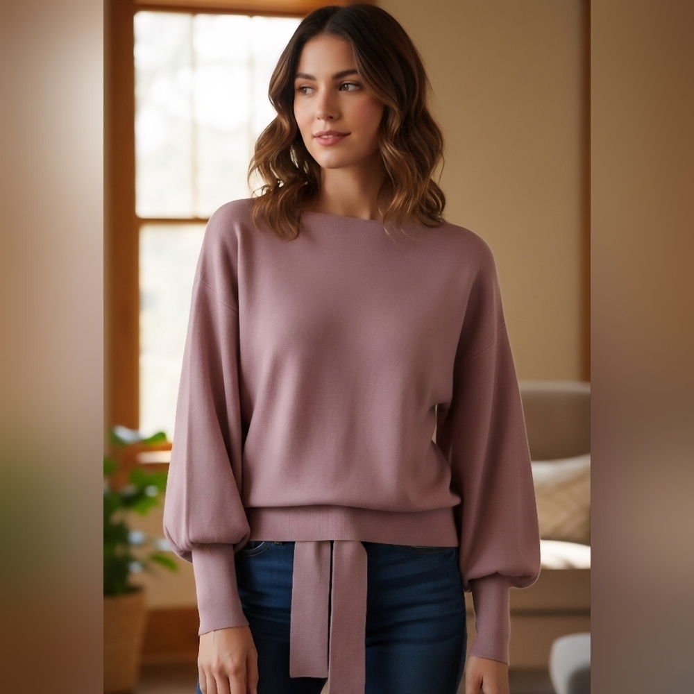 Magaschoni Dusty Pink Knit Top